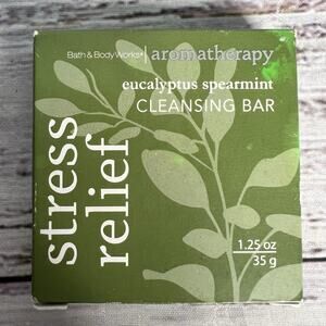 Bath And Body Works Stress Relief Eucalyptus Spearmint Cleansing Bar Soap 1.25oz